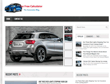 Tablet Screenshot of carfreecalculator.com